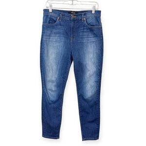 J Brand Women's Size 30 Crop Skinny Jeans Blue Stretchy Pockets 26" Inseam